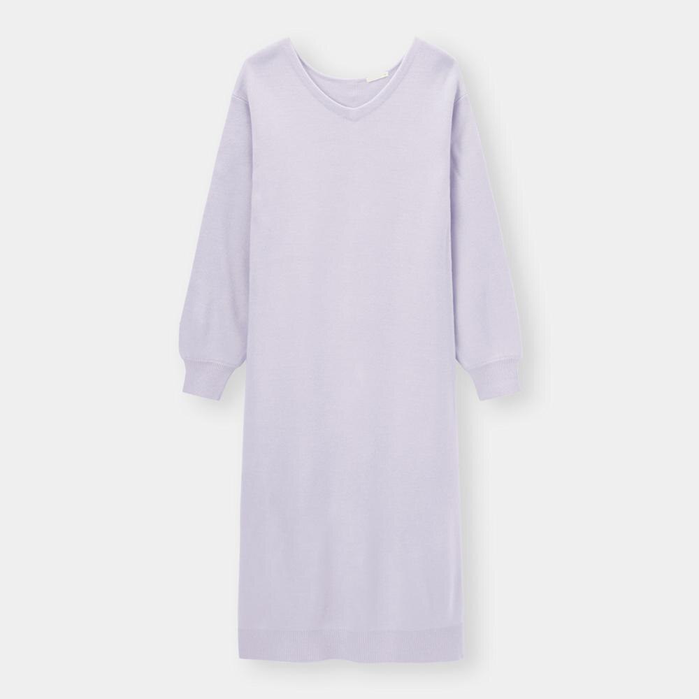 Guのバックパールニットワンピース 長袖 Z E Stylehint