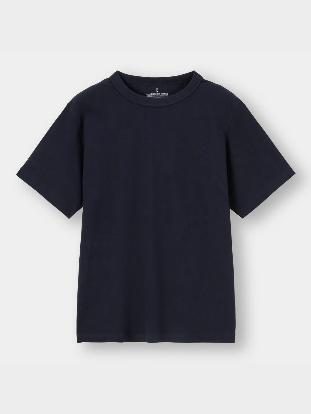 ■AKM■コットン天竺S/S クルーネックルーズフィット Tシャツ クルーネックTシャツ／半袖／ウォッシャブル／ガス焼きコットン