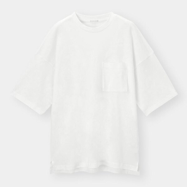 ルーズフィットT(5分袖)-WHITE