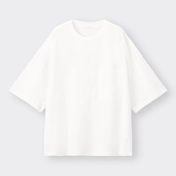 Gu公式 ワイドフィットt 5分袖 ファッション通販サイト