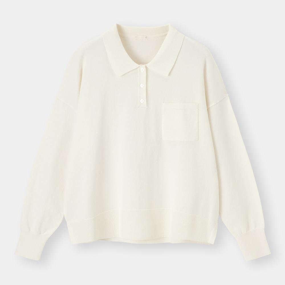 ニットポロシャツ 長袖 Sd E Gu ジーユー 公式通販オンラインストア