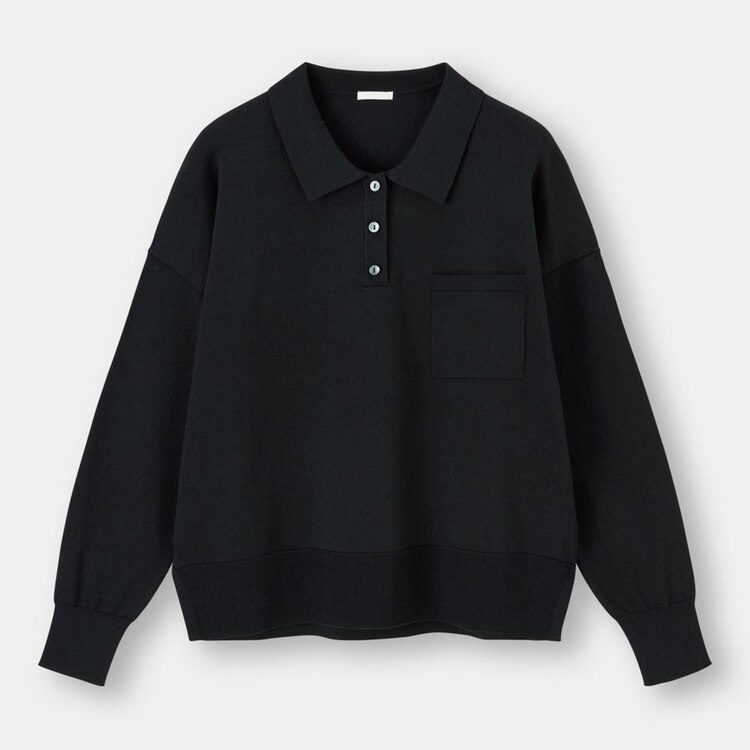 ニットポロシャツ 長袖 Sd E Gu ジーユー 公式通販オンラインストア