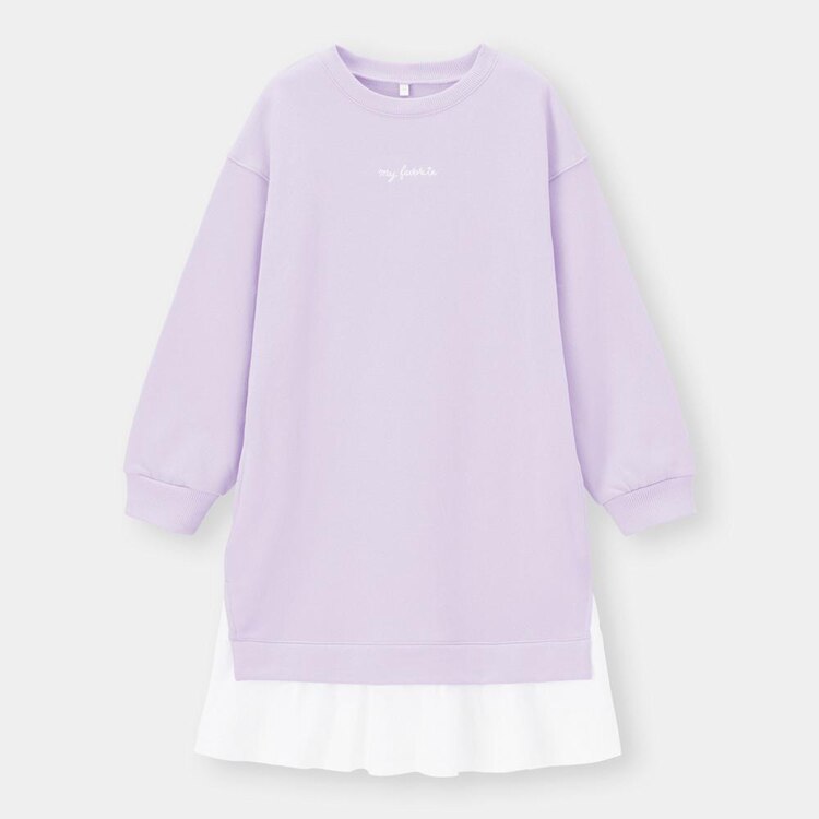 Girlsフェイクレイヤードスウェットワンピース 長袖 Gu ジーユー 公式通販オンラインストア
