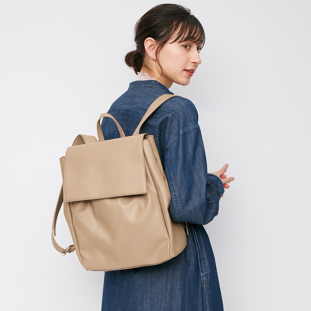 （GU）レザータッチバックパック+Eのサムネイル