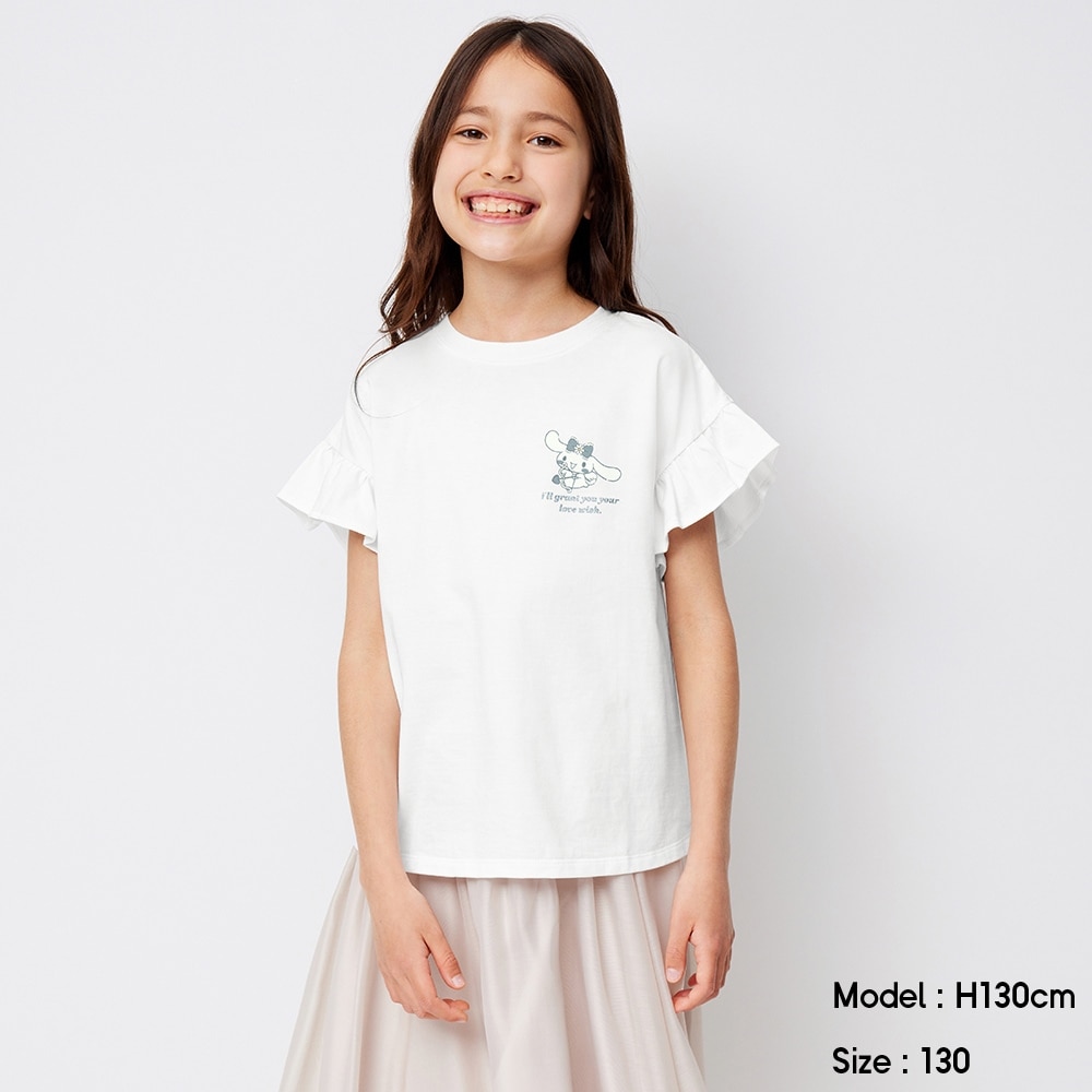 （GU）GIRLSグラフィックT(半袖)SANRIO 2+Xのサムネイル