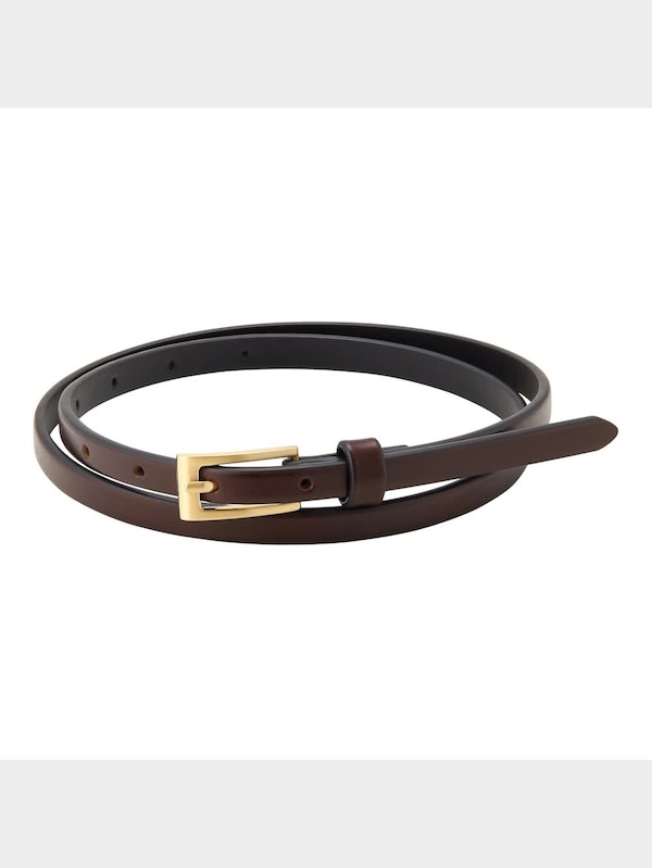 リサイクルレザーナローベルト