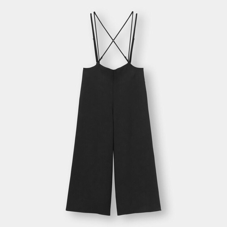Gu公式 2wayストラップサロペットワイドパンツ ファッション通販サイト