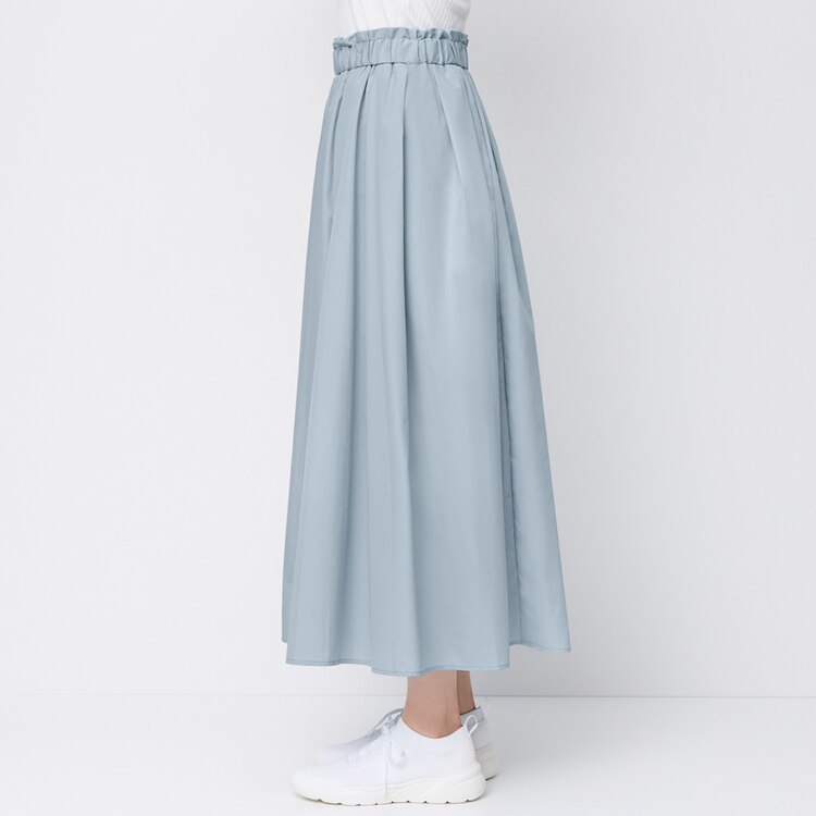 タックギャザーフレアロングスカート E Gu ジーユー 公式通販オンラインストア