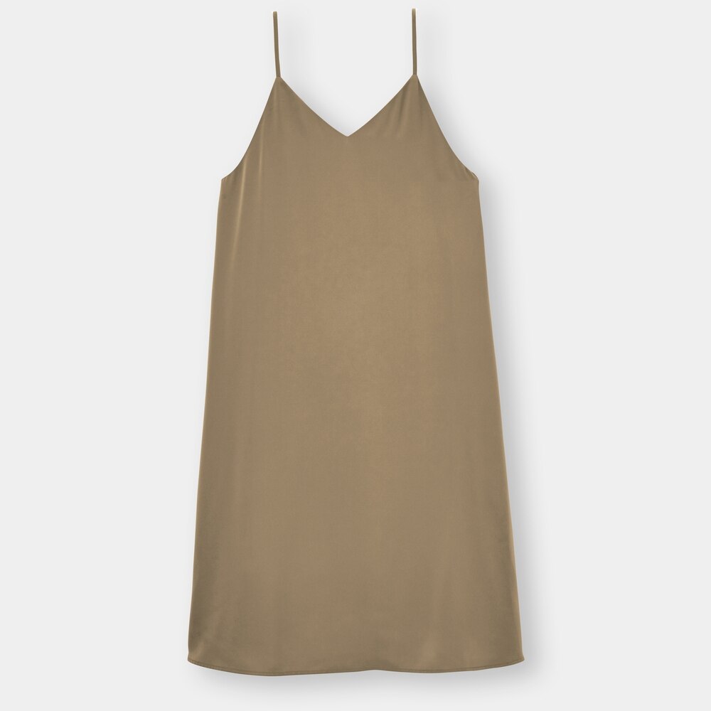 Gu公式 サテンキャミソールワンピース ファッション通販サイト