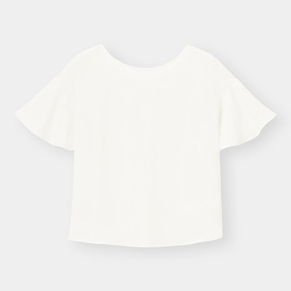 （GU）エアリー2WAYフレアスリーブブラウス(5分袖)のサムネイル