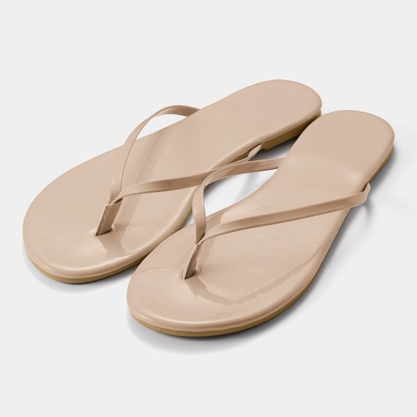 トングフラットサンダル+E-BEIGE