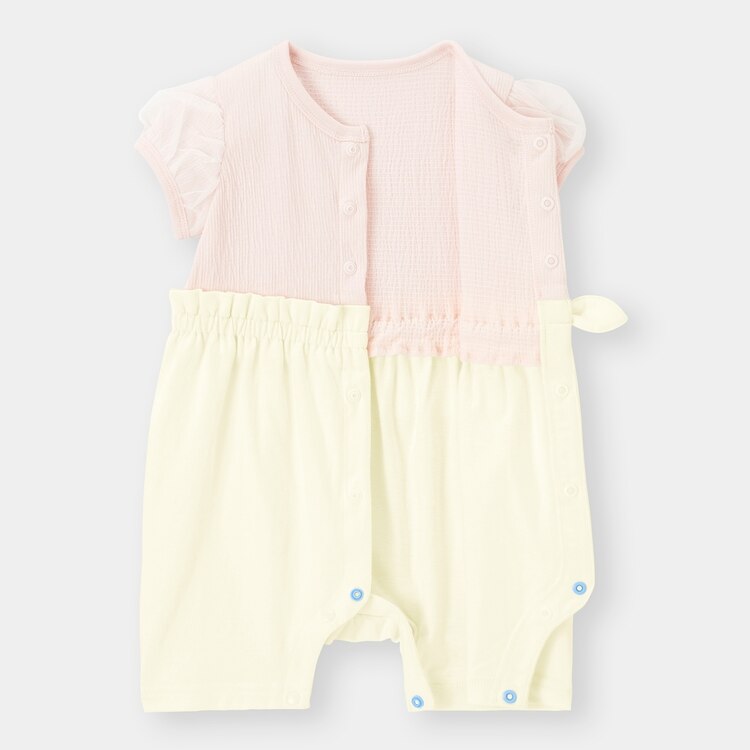 GU公式 BABY(NEWBORN)セパオール(半袖)(チュールスリーブ)+E