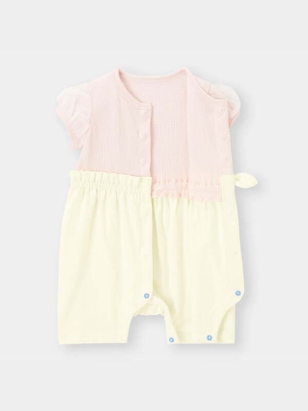 BABY(NEWBORN)セパオール(半袖)(チュールスリーブ)+E