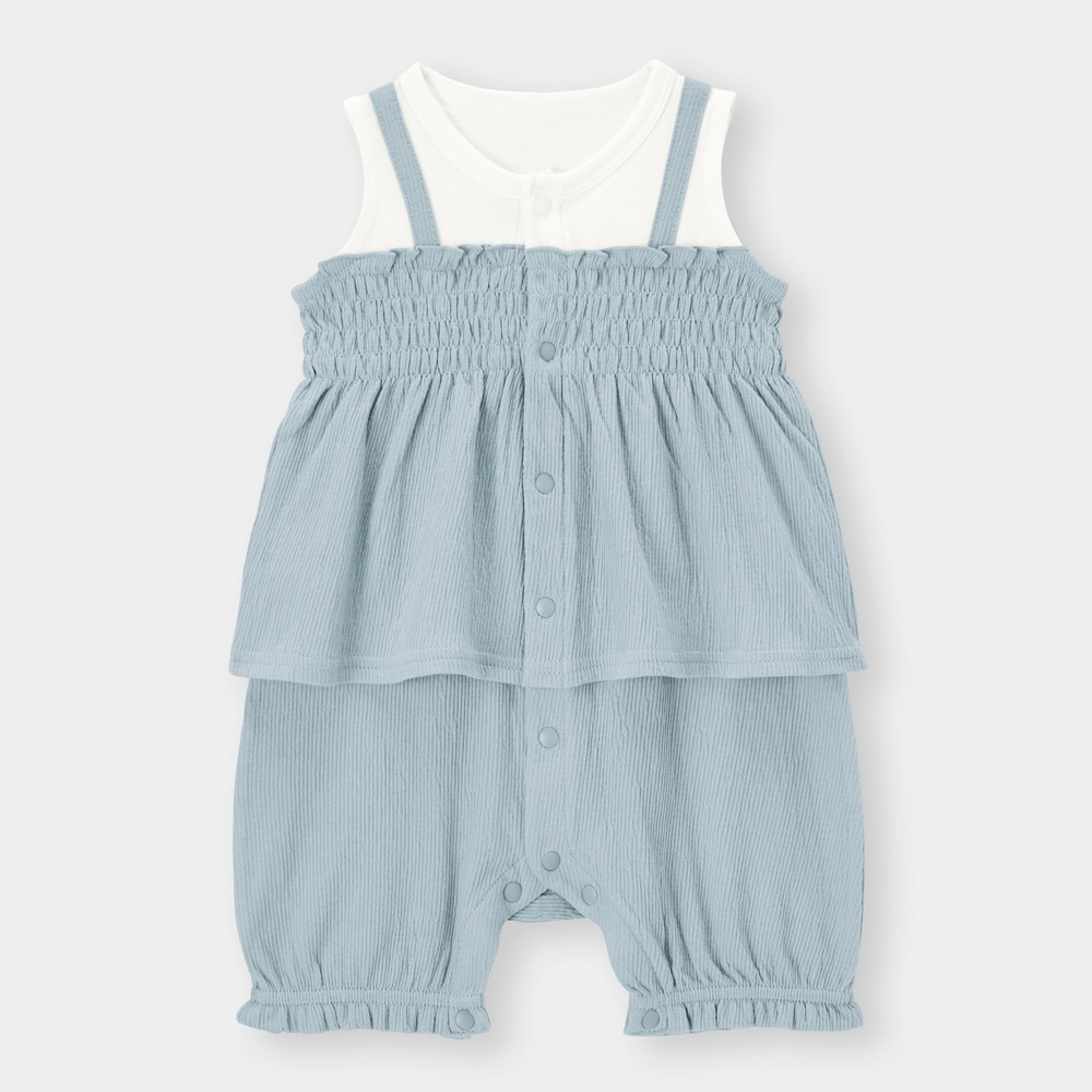 （GU）BABY(NEWBORN)セパオール(ノースリーブ)(フリルサロペット)+Eのサムネイル