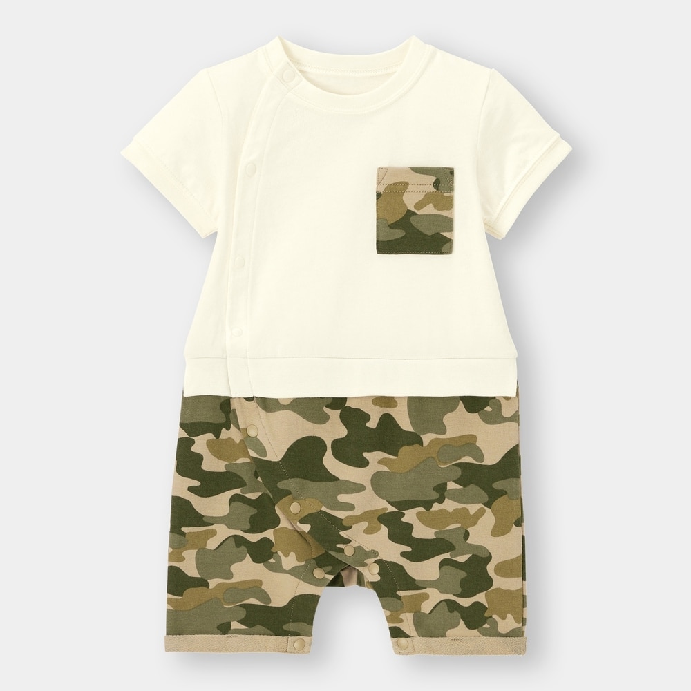 （GU）BABY(NEWBORN)セパオール(半袖)(カモフラージュ)+Eのサムネイル