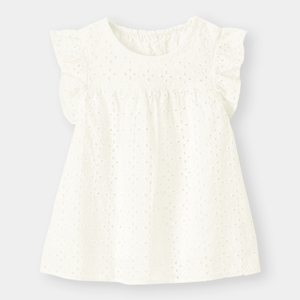 （GU）BABY(TODDLER)GIRLSレースブラウス(半袖)+Eのサムネイル