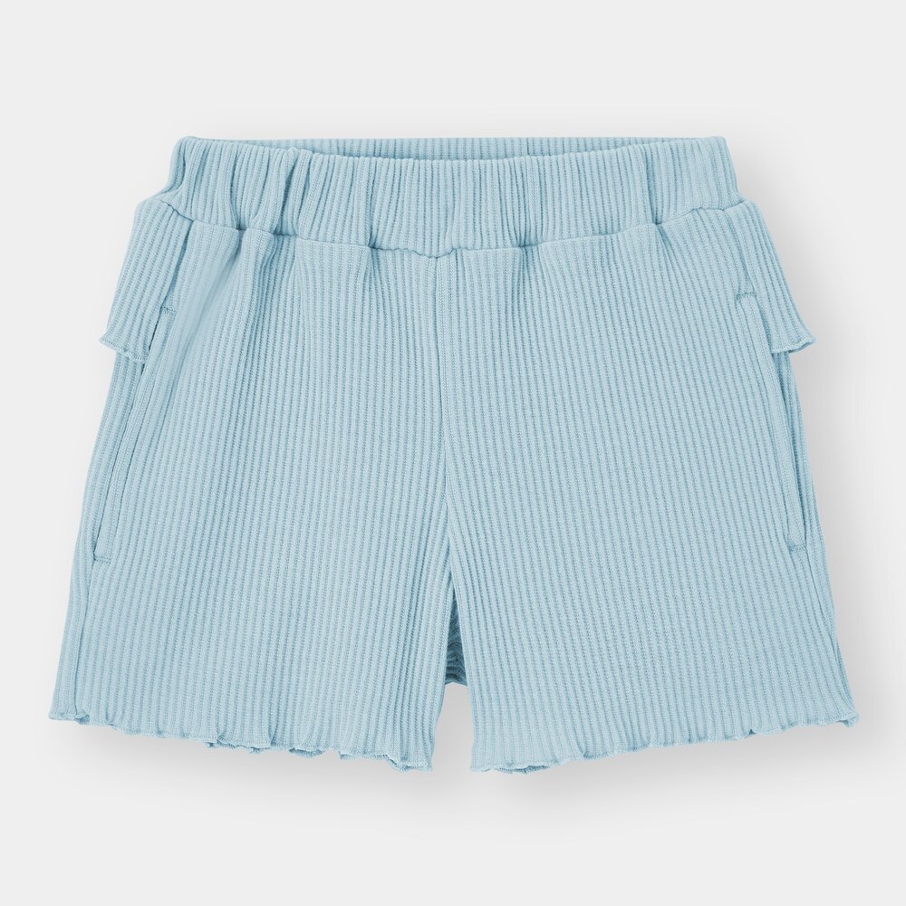 （GU）BABY(TODDLER)GIRLSリブショートパンツ+E(セットアップ可能)のサムネイル
