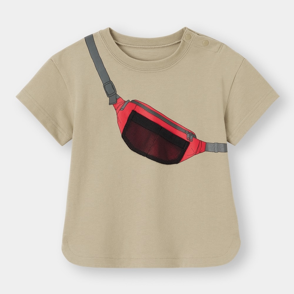 （GU）BABY(TODDLER)BOYSバッグモチーフT(半袖)+Eのサムネイル