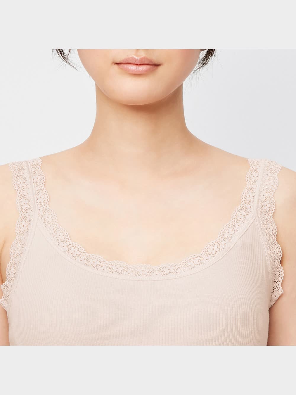 その他 gu- GU公式 | ブラフィールリブレースタンクトップ