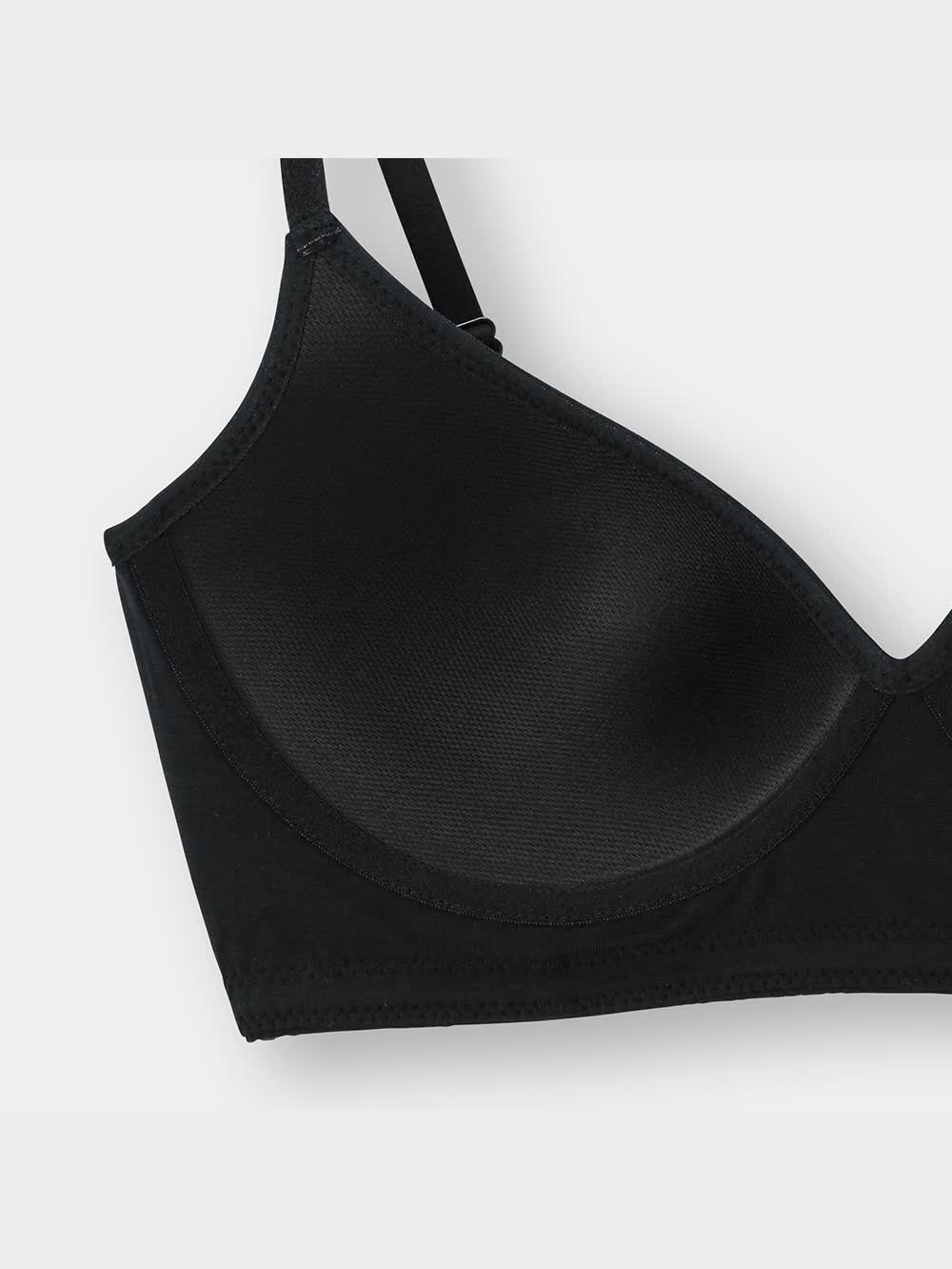 ぶー GU公式 | ナチュラルノンワイヤーブラ(リブ)(セットアップ可能)