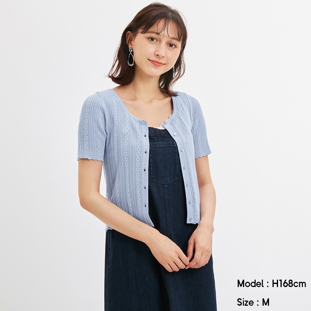 Gu公式 クロップドカーディガン 半袖 Osq Ec ファッション通販サイト Gu公式 クロップドカーディガン 半袖 Osq Ec ファッション通販サイト