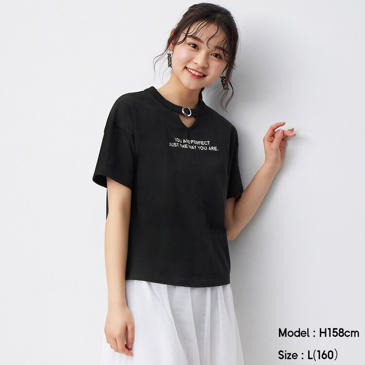 Girlsチョーカーt 半袖 Jr X Gu ジーユー 公式通販オンラインストア Girlsチョーカーt 半袖 Jr X Gu ジーユー 公式通販オンラインストア