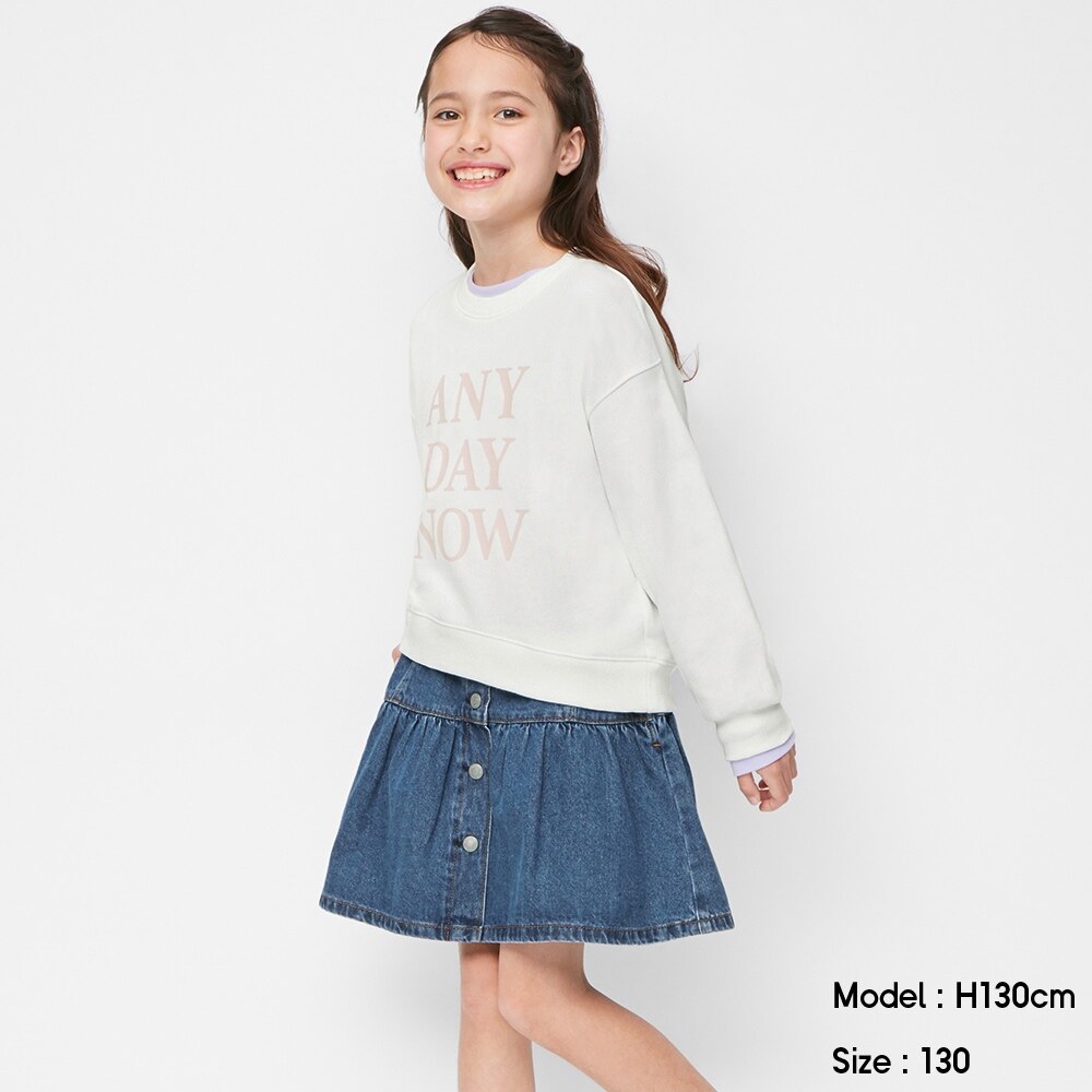 ＧＵ キッズ デニムスカート 130サイズ 子供服 - スカート