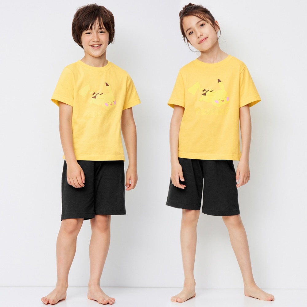 （GU）KIDS(男女兼用)ラウンジセット(半袖)Pokemon AT 1のサムネイル