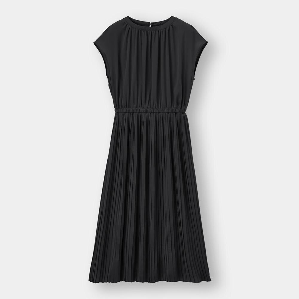 Gu公式 サテンプリーツワンピース 半袖 Z X ファッション通販サイト