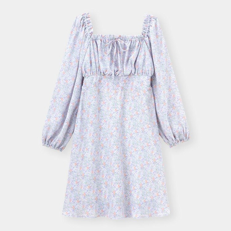 プリントミニワンピース 長袖 Yg E Gu ジーユー 公式通販オンラインストア