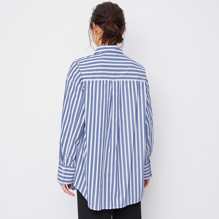 売れ筋新商品 ZARA ストライプオーバーサイズシャツ XLサイズ tdh-latinoamerica.de