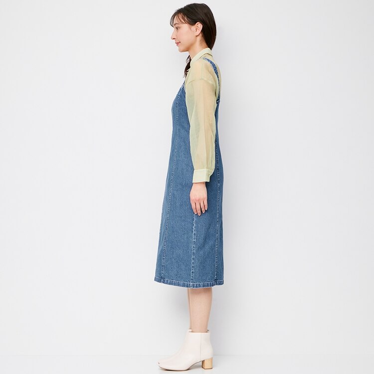 Gu公式 デニムジャンパードレスsd E ファッション通販サイト