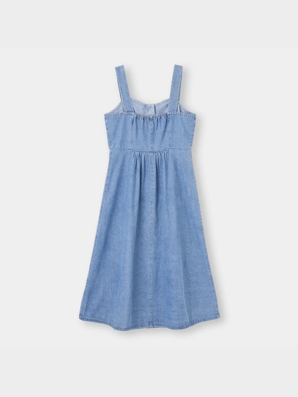 ライトデニムジャンパードレスOSQ