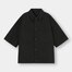 シェフシャツ(5分袖)(セットアップ可能)-BLACK