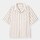 オープンカラーシャツ(5分袖)(ストライプ)-NATURAL