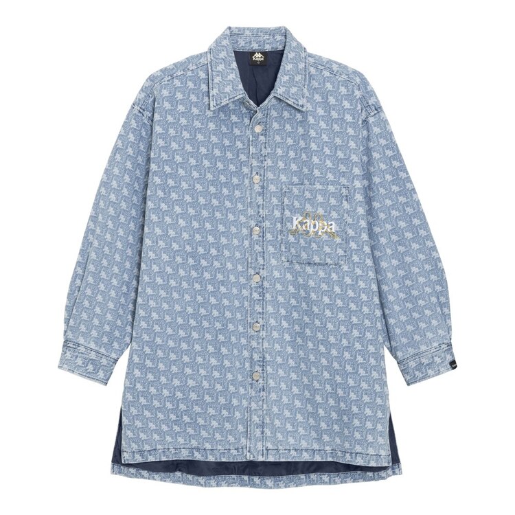 デニムロングシャツ 長袖 Kappa セットアップ可能 Gu ジーユー 公式通販オンラインストア