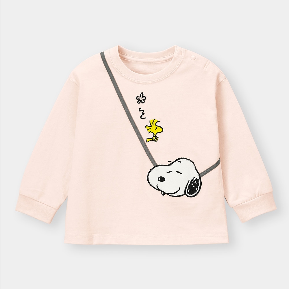 （GU）BABY(TODDLER)GIRLSグラフィックT(長袖)Peanuts +Eのサムネイル