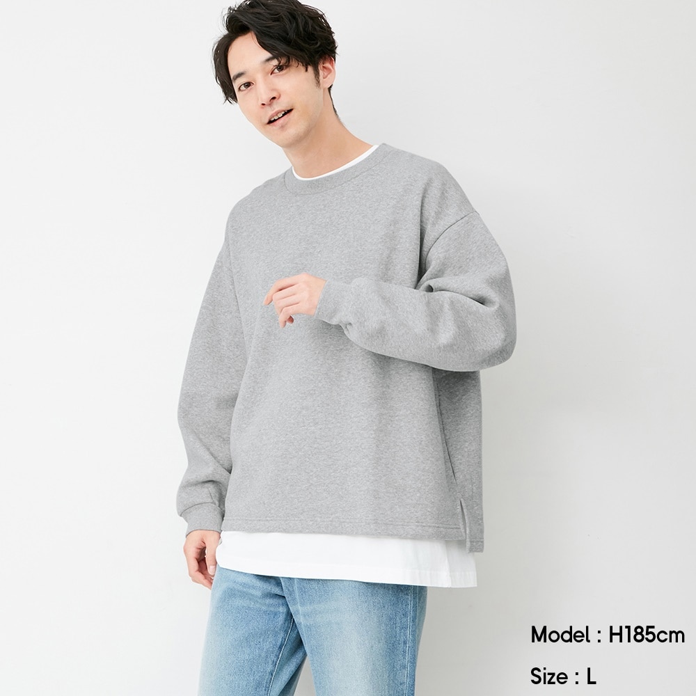 Gu ジーユー ワイドフィットスウェットシャツ 長袖 Nt Eを使った着こなし コーディネート Stylehint