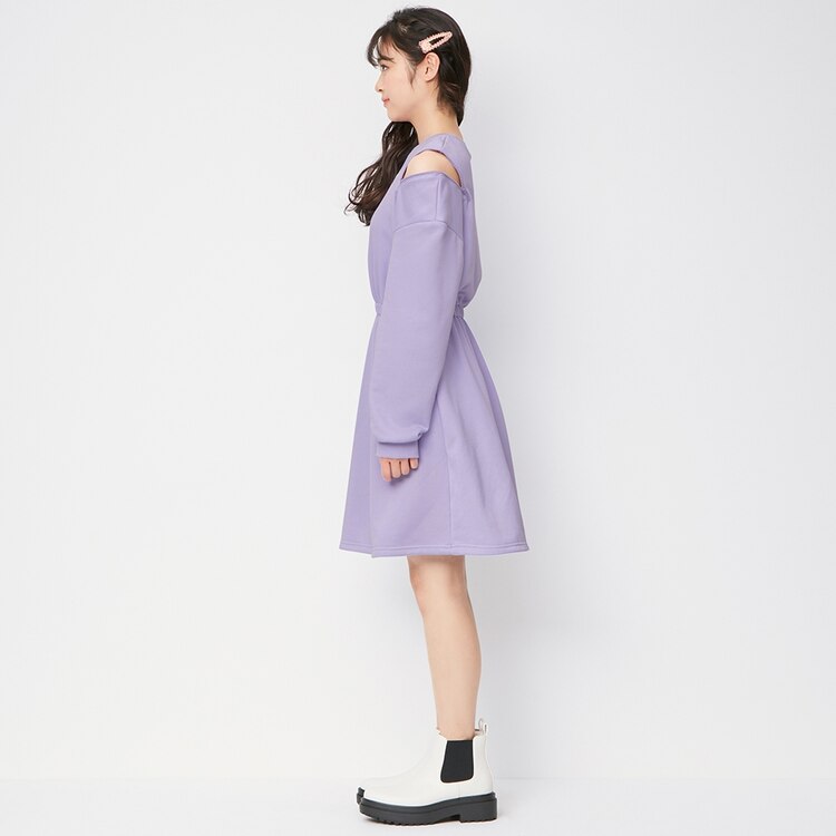 Girlsショルダージップスウェットワンピース 長袖 Jr X Gu ジーユー 公式通販オンラインストア