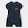BABY(NEWBORN)カバーオール(半袖)(ロゴ)+E-NAVY