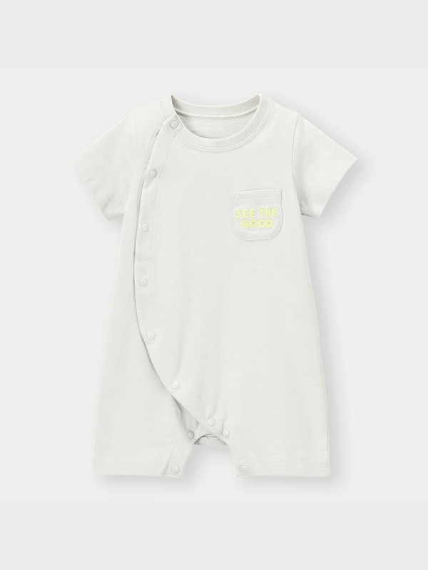 BABY(NEWBORN)カバーオール(半袖)(ロゴ)+E