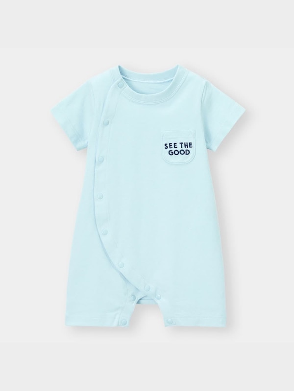 BABY(NEWBORN)カバーオール(半袖)(ロゴ)+E