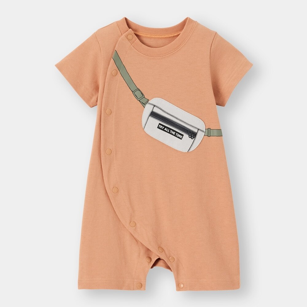 （GU）BABY(NEWBORN)カバーオール(半袖)(サコッシュ)+Eのサムネイル