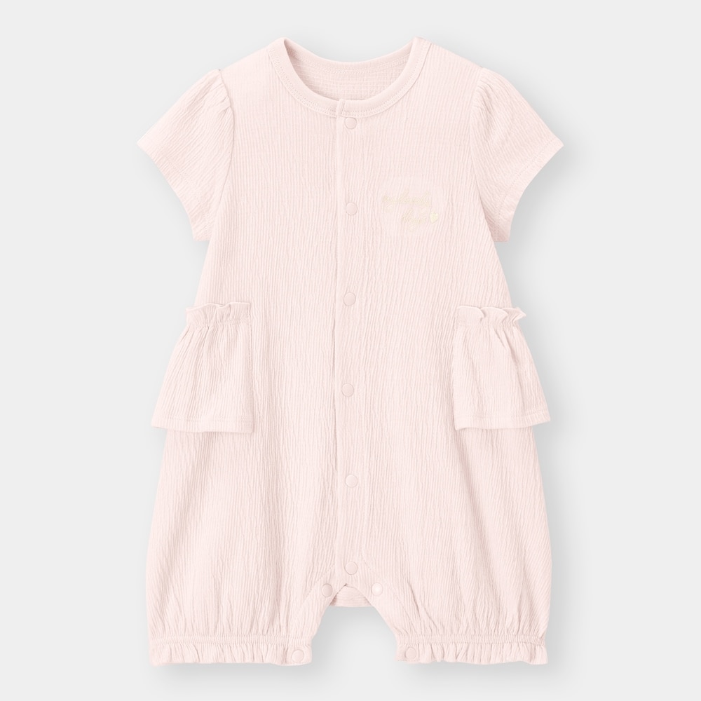 （GU）BABY(NEWBORN)カバーオール(半袖)(フリル)+Eのサムネイル