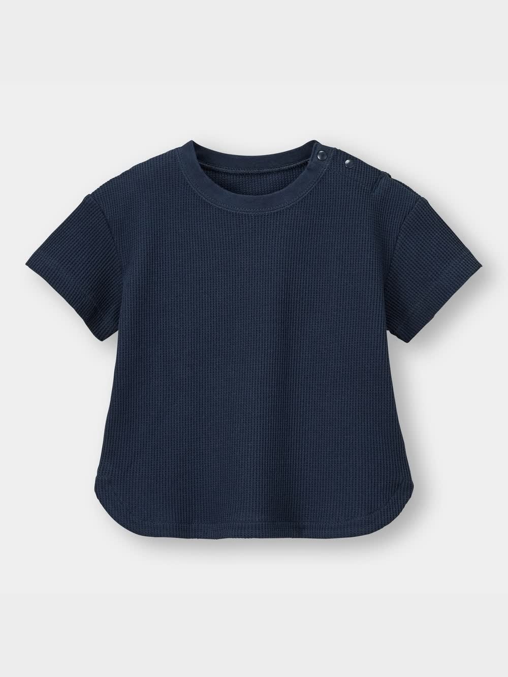GU公式 | BABY(TODDLER)ワッフルクルーネックT(半袖)+E