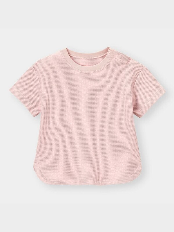 BABY(TODDLER)ワッフルクルーネックT(半袖)+E