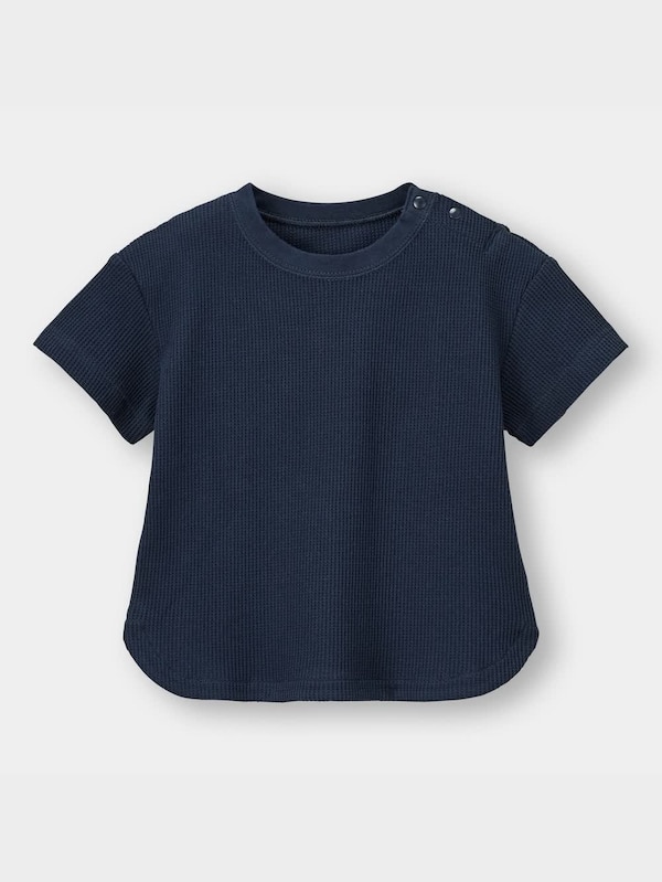 BABY(TODDLER)ワッフルクルーネックT(半袖)+E