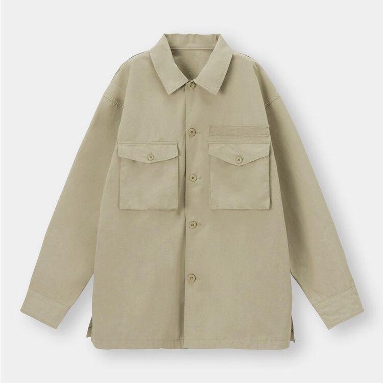 ミリタリーオーバーサイズシャツ 長袖 X Gu ジーユー 公式通販オンラインストア