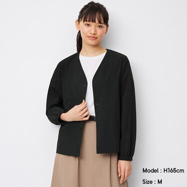 Gu公式 Uvカットノーカラーカーディガン 長袖 Ga X ファッション通販サイト