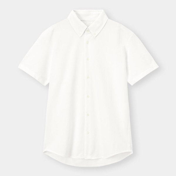 フルオープンポロシャツ(半袖)CL+E-WHITE